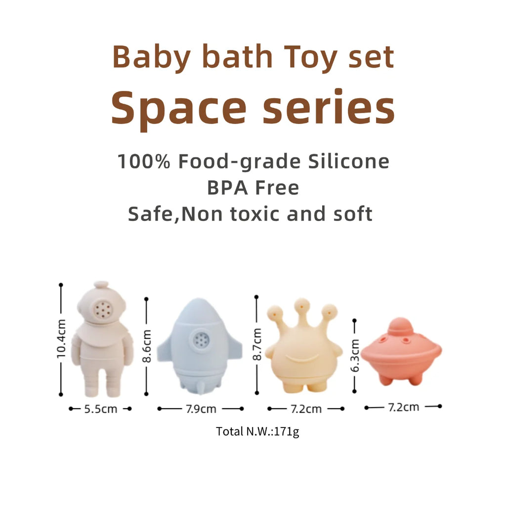 Baby Bath Toys Animal Cute Shape Toddler Water Toys Swim Bathroom Baby Silicone Sprinkler Bathtub Animal Toy Infant Kids Boys