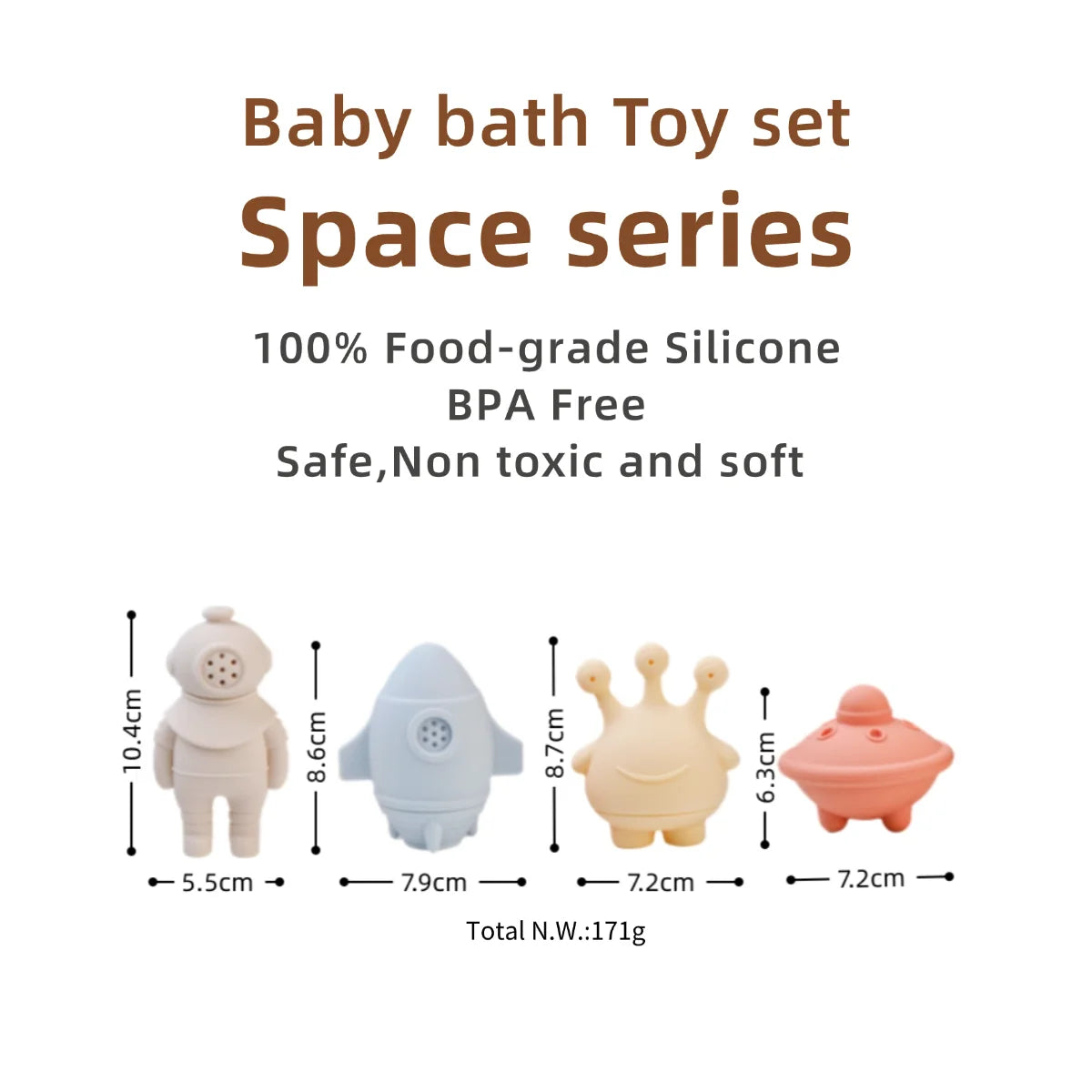Baby Bath Toys Animal Cute Shape Toddler Water Toys Swim Bathroom Baby Silicone Sprinkler Bathtub Animal Toy Infant Kids Boys
