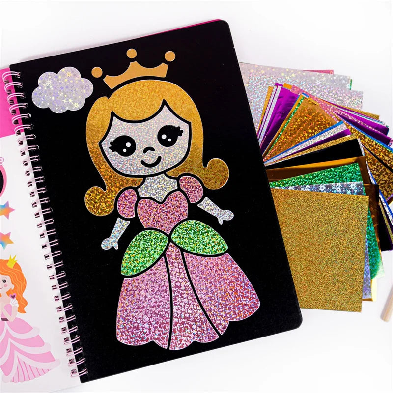DIY Cartoon Magical Transfer Painting Crafts for Kids Arts and Crafts Toys Children Creative Educational Learning Drawing Toys
