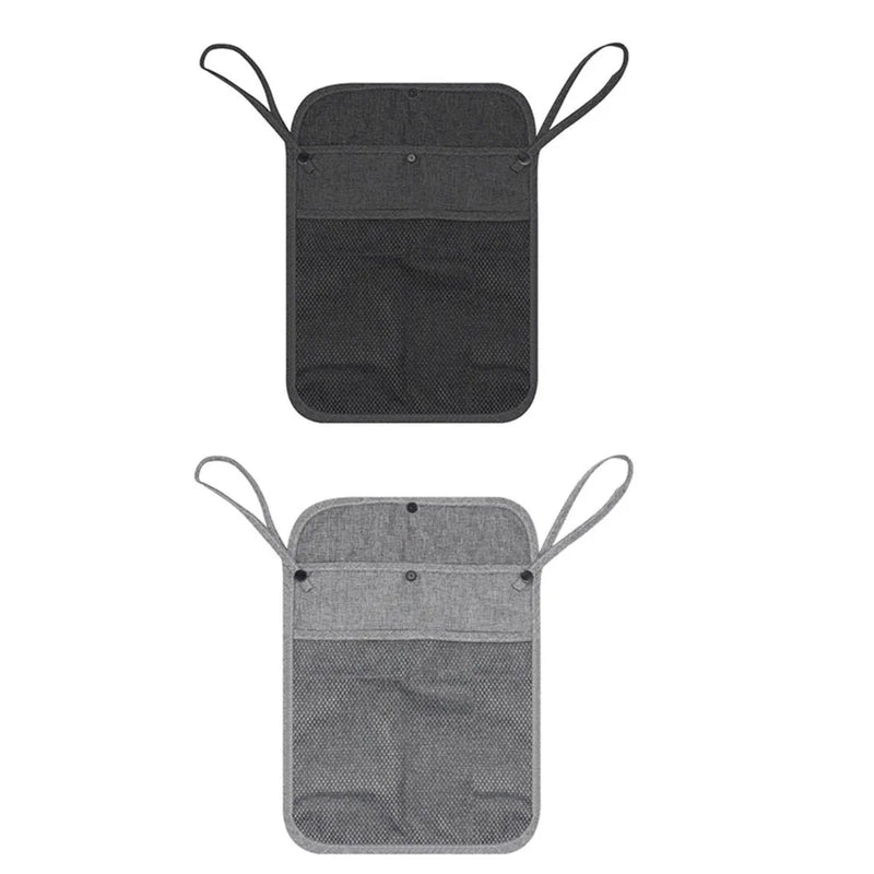 2Pcs Multifunctional Baby Stroller Mesh Bags Hanging Bag Double Pockets Mommy Organizers Perspective Large Capacity