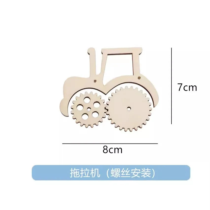 Montessori Busy Board Accessories Leather Buckle Switch Light Plug Wooden Toy Educational Toy Model MBA01