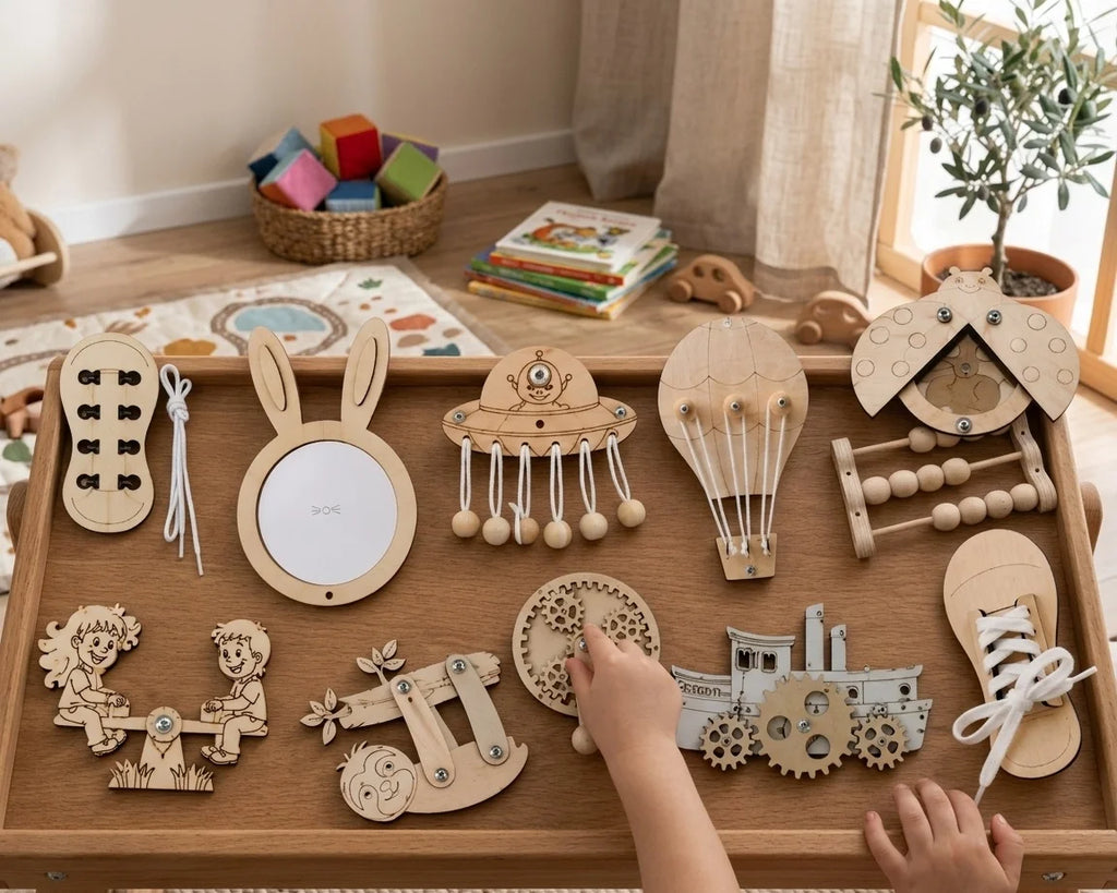 Montessori Wooden Fraction Puzzle Toys Kids Educational Math Learning Board Game Early Learning Fractions Toy Montessori Gift