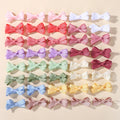 60Pcs Random Candy Color Hair Bows Hair Clip 2.36 Inch Ribbon Hairgripes Cute Baby Girls Headdress