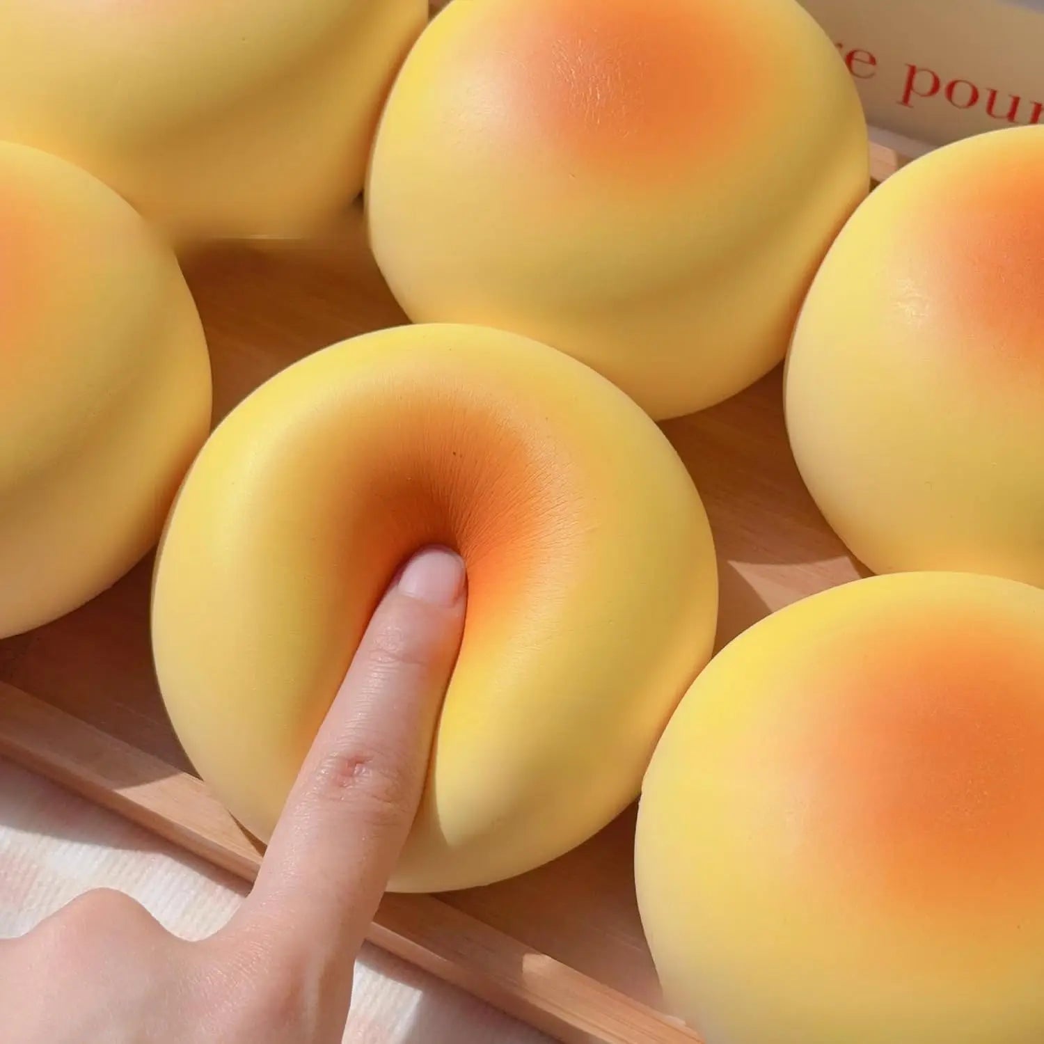 1/4PCS Sticky Bread Squishy Toys Slow Rise Stress Relief Fidget Toys Squeeze Foam Squishies Sensory Toys Party Favors