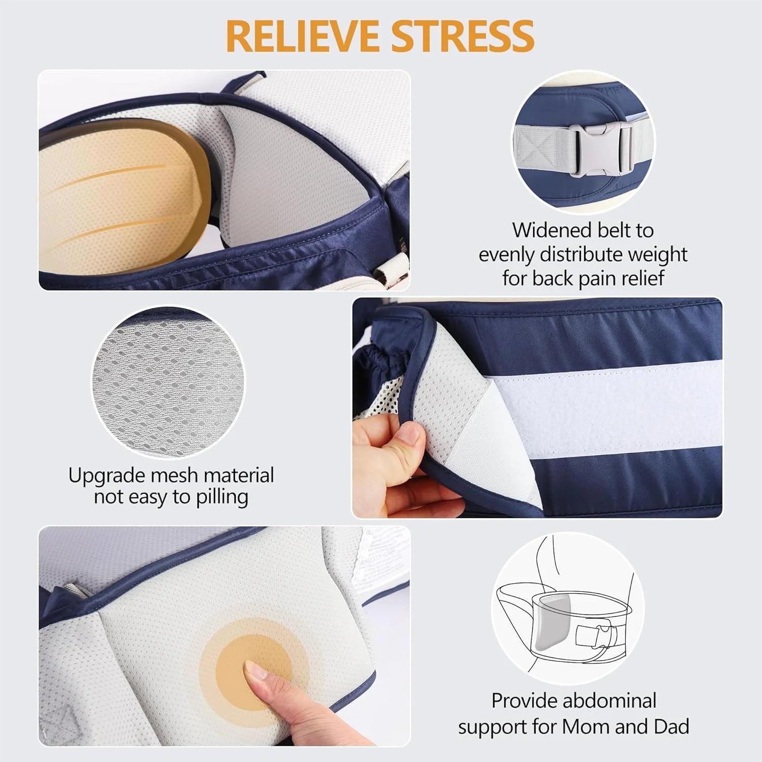 Ergonomic Baby Carrier Portable Infant Kid Hip Seat Waist Stool Sling Front Facing Kangaroo Baby Wrap Carrier For Baby Gear