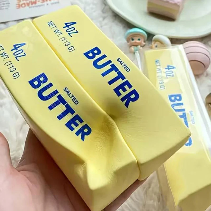 Soft Butter Squishy Squeeze Toys Funny Slow Rising Squishy Squishies Toy Fidget Toy Strawberry Lemon Brick Squish Autism Gift