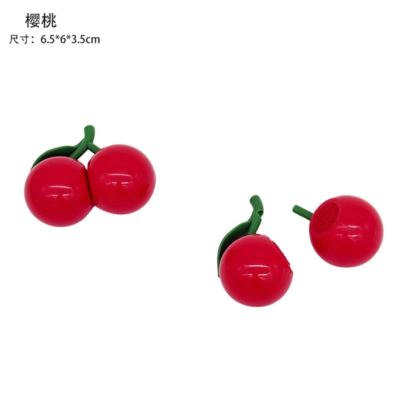 Chechele Montessori Paste Simulation Educational Toy for Sensory Decompression Durian Grapefruit Cherry 1Pcs