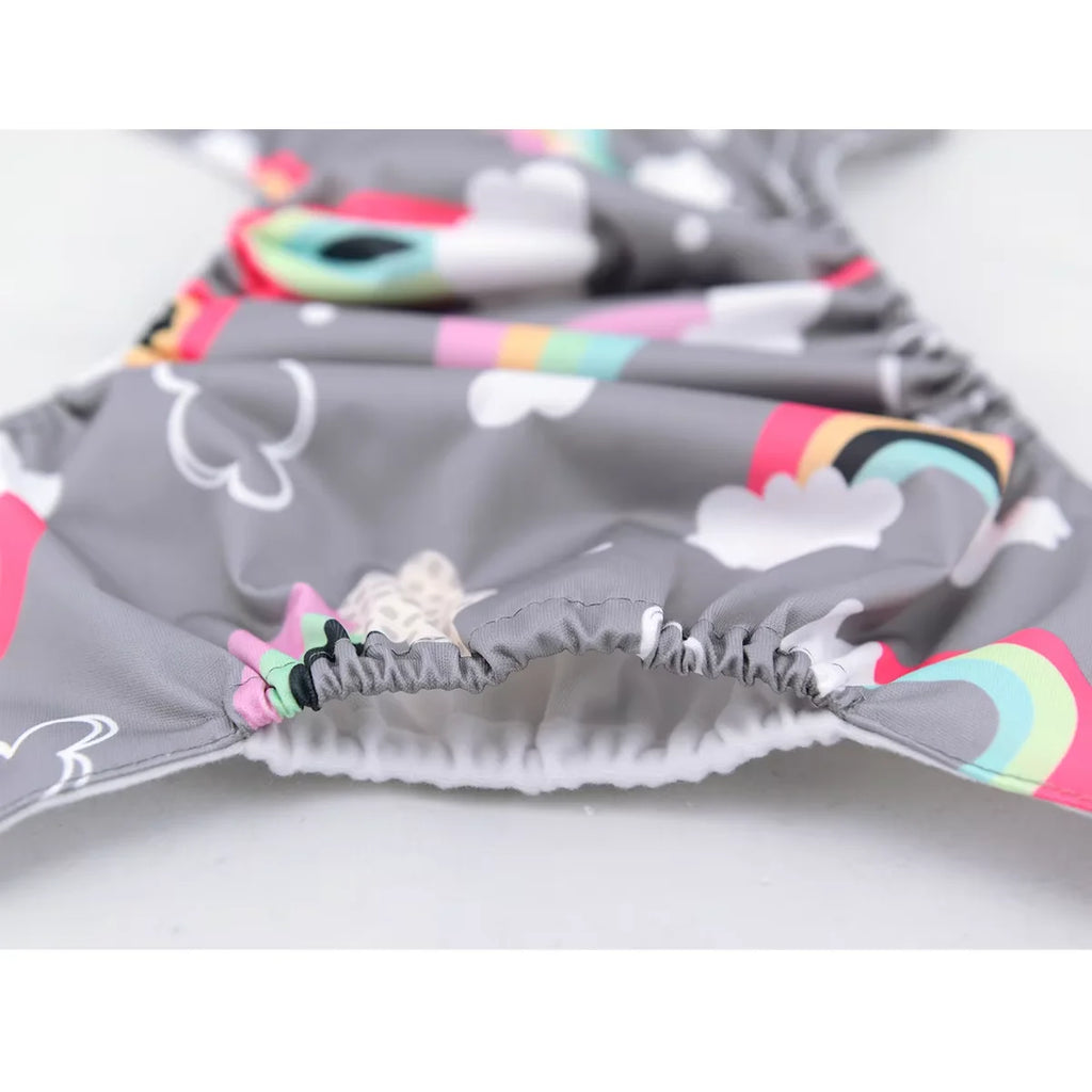 1pc ALVABABY AWJ Inner Summer Cloth Diaper for Baby Eco-friendly Cloth Nappy with Tummy Panel Reusable Baby Diaper Shell