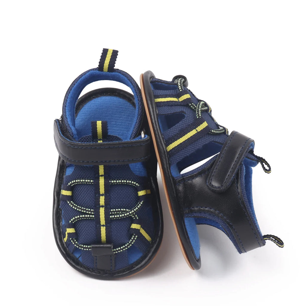 Spring And Aummer New Baby Shoes For Boys And Girls; Infant Cute Sandals With Anti-slip Rubber Soles For Llearning To Walk