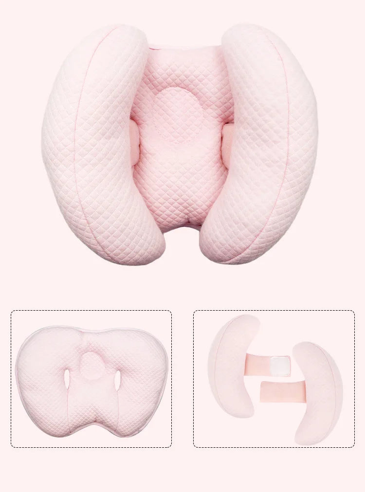 Baby Pillow Stroller Baby Head and Neck Support Pillow U-shaped Headrest Body Fixation Anti Roll Children's School Cushion