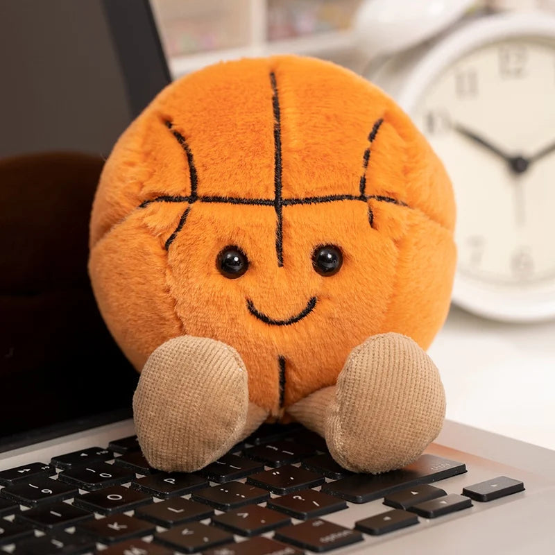Cute Soft Stuffed Plush Toy - Basketball Football Tennis Baseball Billiards - Cute Pillow Players Souvenir Birthday Gift