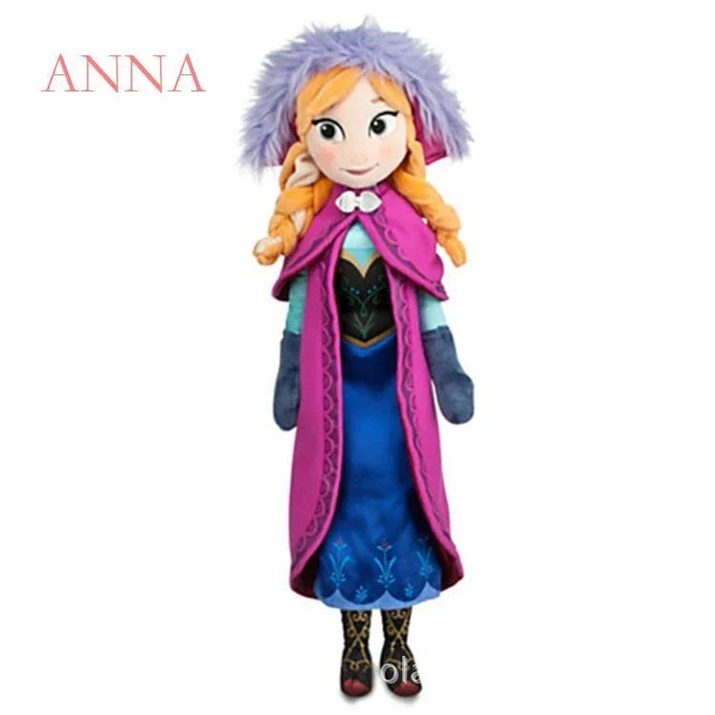50cm Frozen Elsa Doll Princess Anna Elsa Plush Doll Elza Stuffed Kids Toys Halloween Birthday Gift