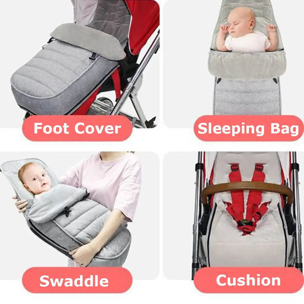 Cushion Thicken Waterproof Stroller Accessories Stroller Sleeping Bag Envelope Sleepsacks Sleep Sacks Pram Warm Footmuff