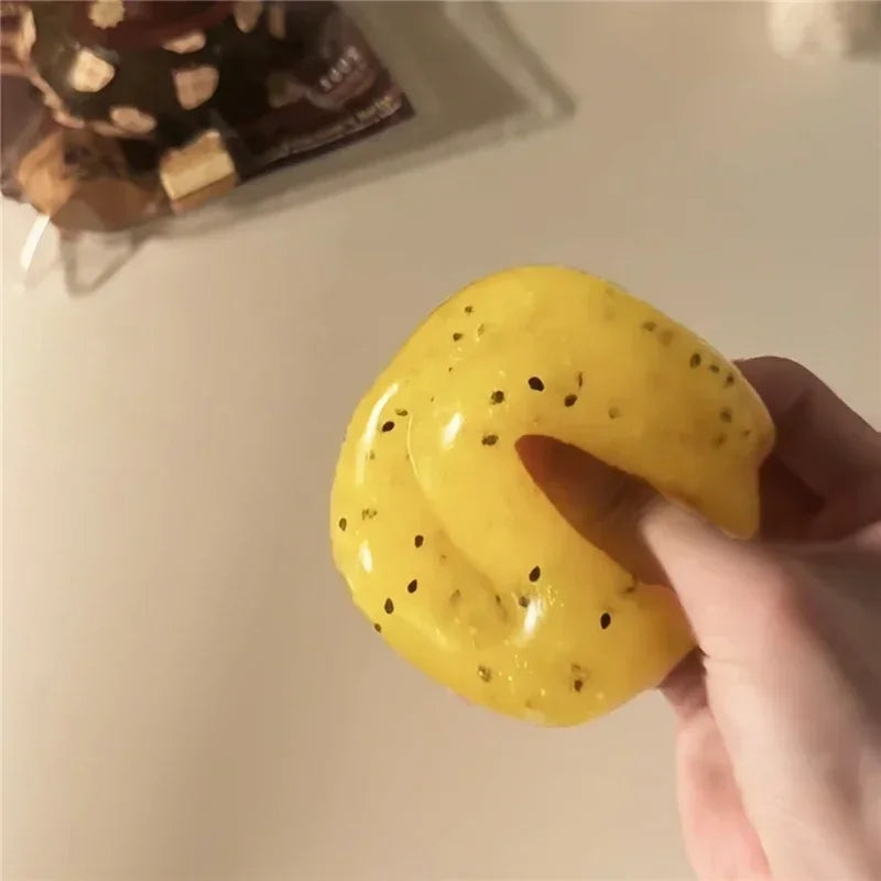 Kiwi Watermelon Ice Sand Ball Squishy Squeeze Fidget Toy Vaseline Stress Relief Noise ASMR Sensory Toy For ADHD Autistic Gift