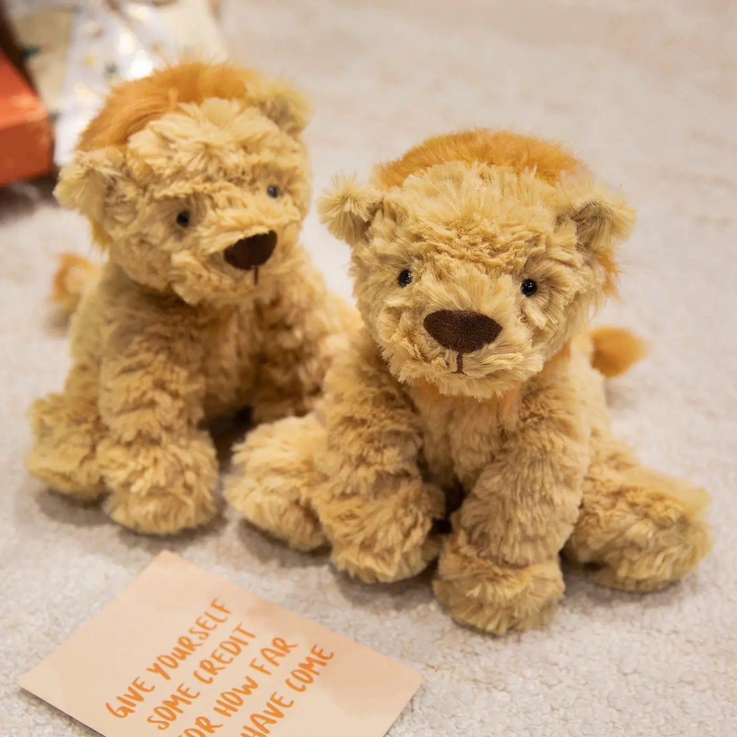 25cm Super Cute Jungle Lion Plush Toy Cartoon Stuffed Animal Doll for Kids Room Decor Boys & Girls Birthday Gift