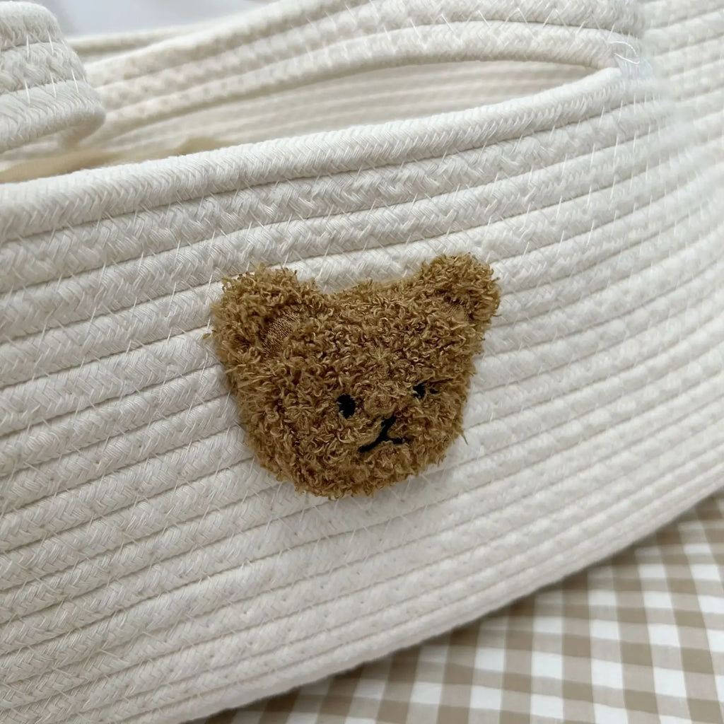 Ins Newborn Hand Basket Cotton Rope Woven Crib Baby Cradle Portable Outdoor Sleeping Infant Accessories Photography Props Gifts