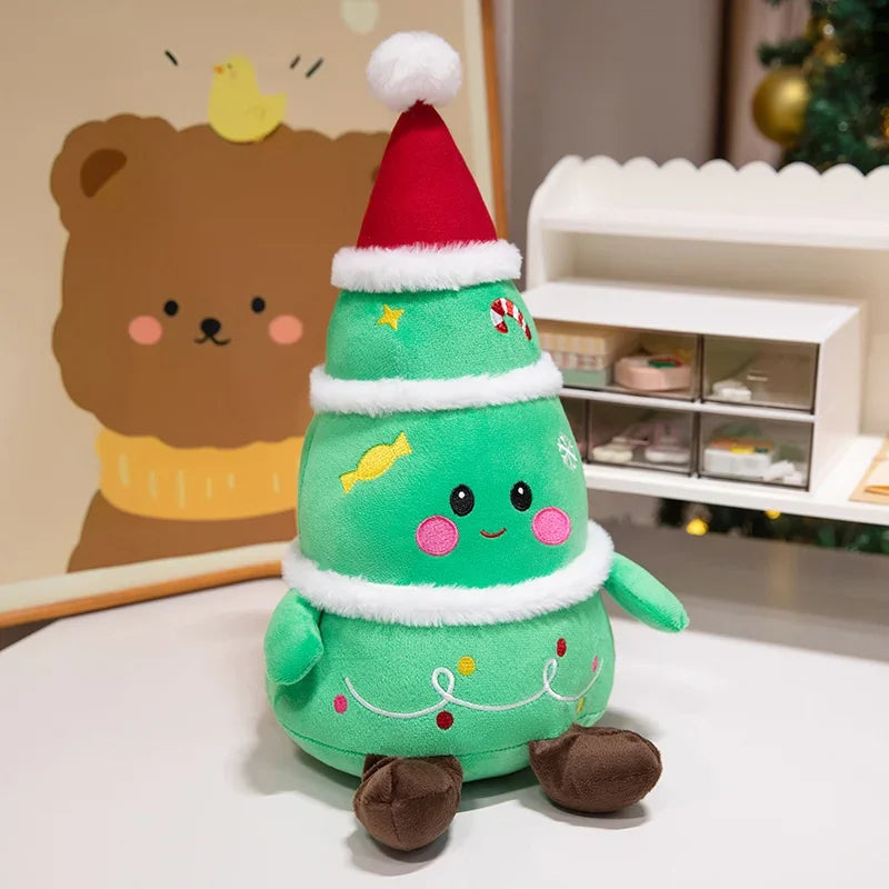 Aurora World Santa Claus Elk Snowman Gingerbread Man Plush Toys Set Model 001 Decorative Christmas Gift For Children