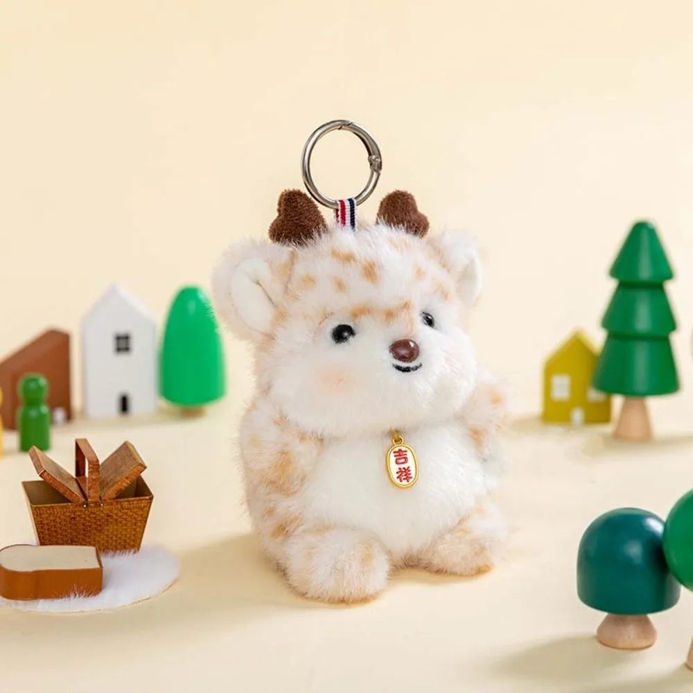Kawaii Animal Lion Doll Cute Jumping Series Plush Pendant Rhinoceros Sloth Panda Monkey Toy Bee Husky Crocodile Super Soft Kids