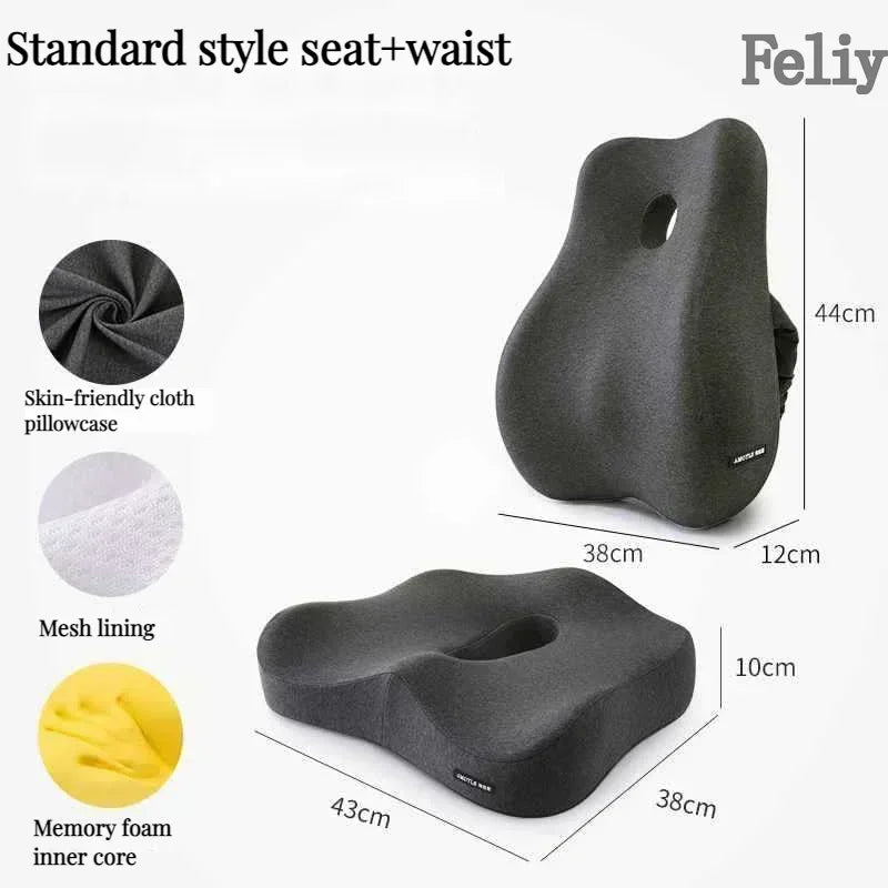 ComfiLife Memory Foam Office Chair Cushion Back Support Lumbar Pillow Model CSM01