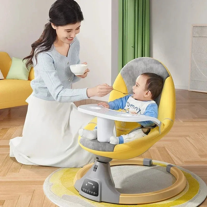 Electric Automatic Baby Rocking Cradle - Modern Newborn Sleep Aid Swing