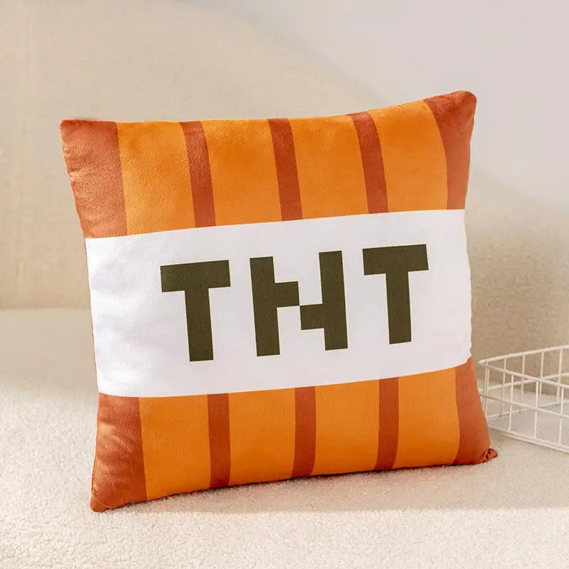 Nice Tnt Plush Pillow Cube Bomb Toy Key Chain Pendant Soft Plush Stuffed Toys Xmas Birthday Gifts For Kids Spoof Decoration