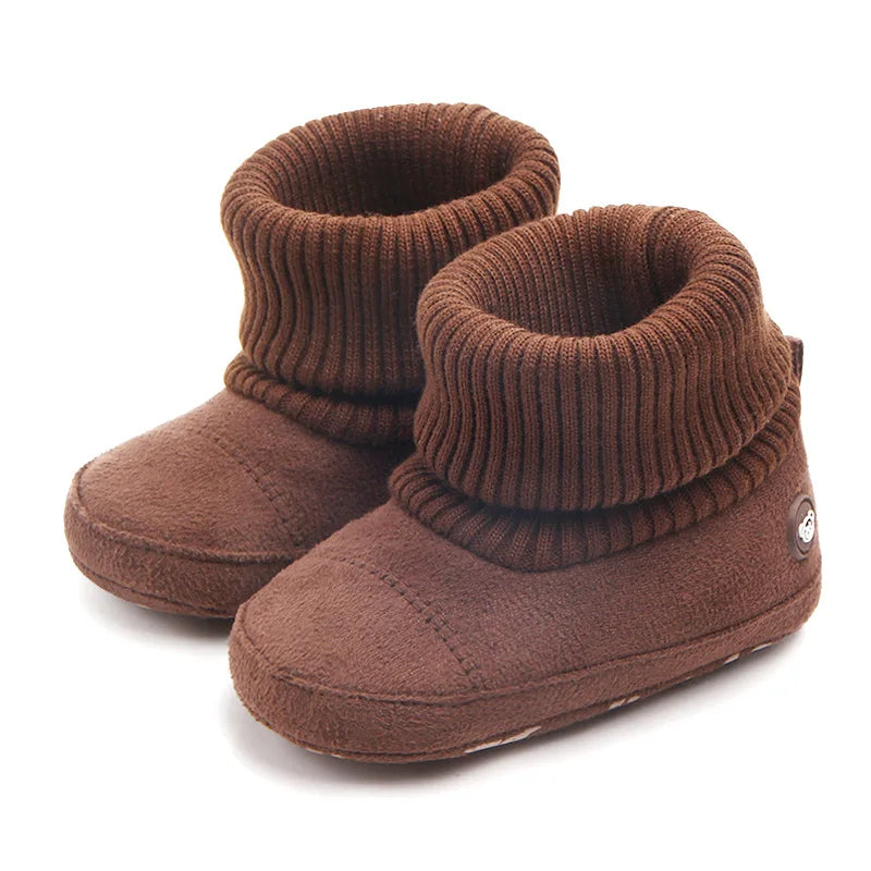 2024 New Fashion Baby Boots Soft Cotton Warm and Comfortable Classcial Style for Baby Boys and Girls 0-18 Months D0757 D0750