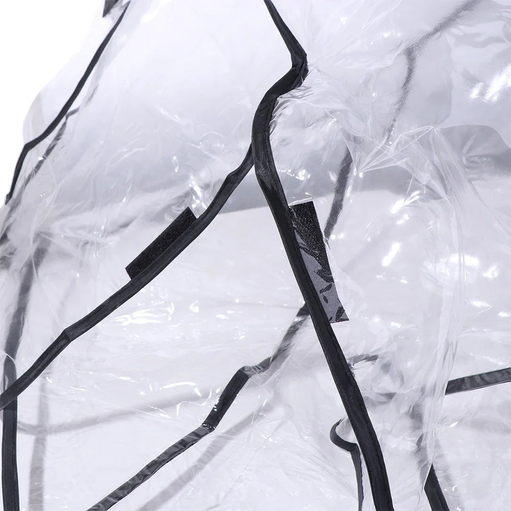 Transparent Baby Stroller Rain Cover Outdoor Windproof Baby Pram Rain Cover Waterproof Travel Pushchair Raincoat