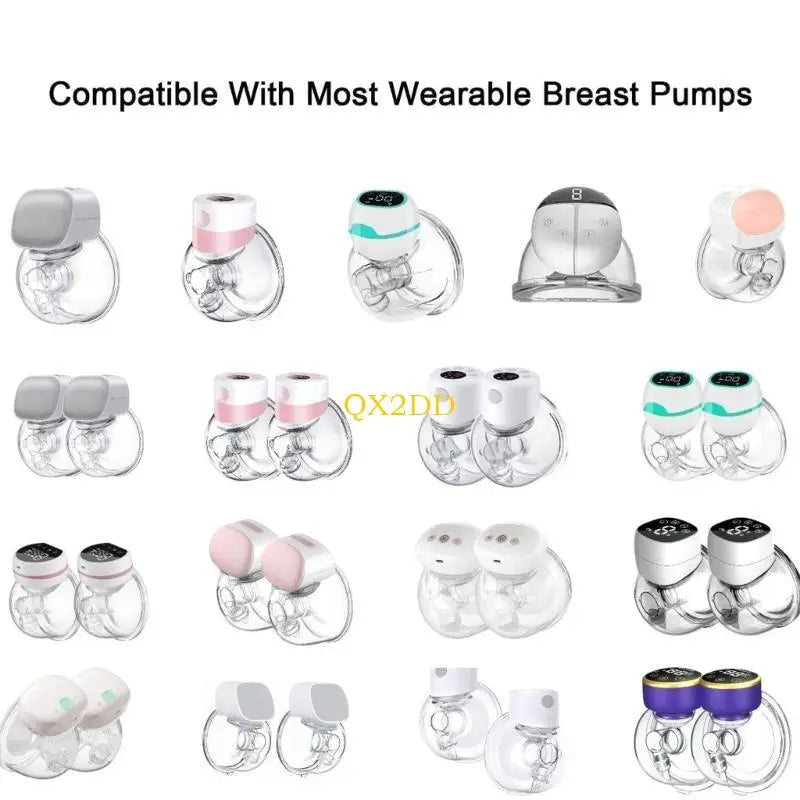 QX2D Leak Proof Pumping Accessories Silicone Valves & Diaphragms Simple Installation for Breast Pumps Safe for Moms & Baby