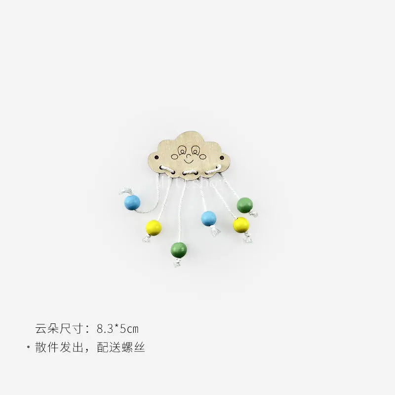 DIY Montessori Busy Board Accessory Wooden Hourglass Gear Skidway Puzzle Toy MB01 For Children