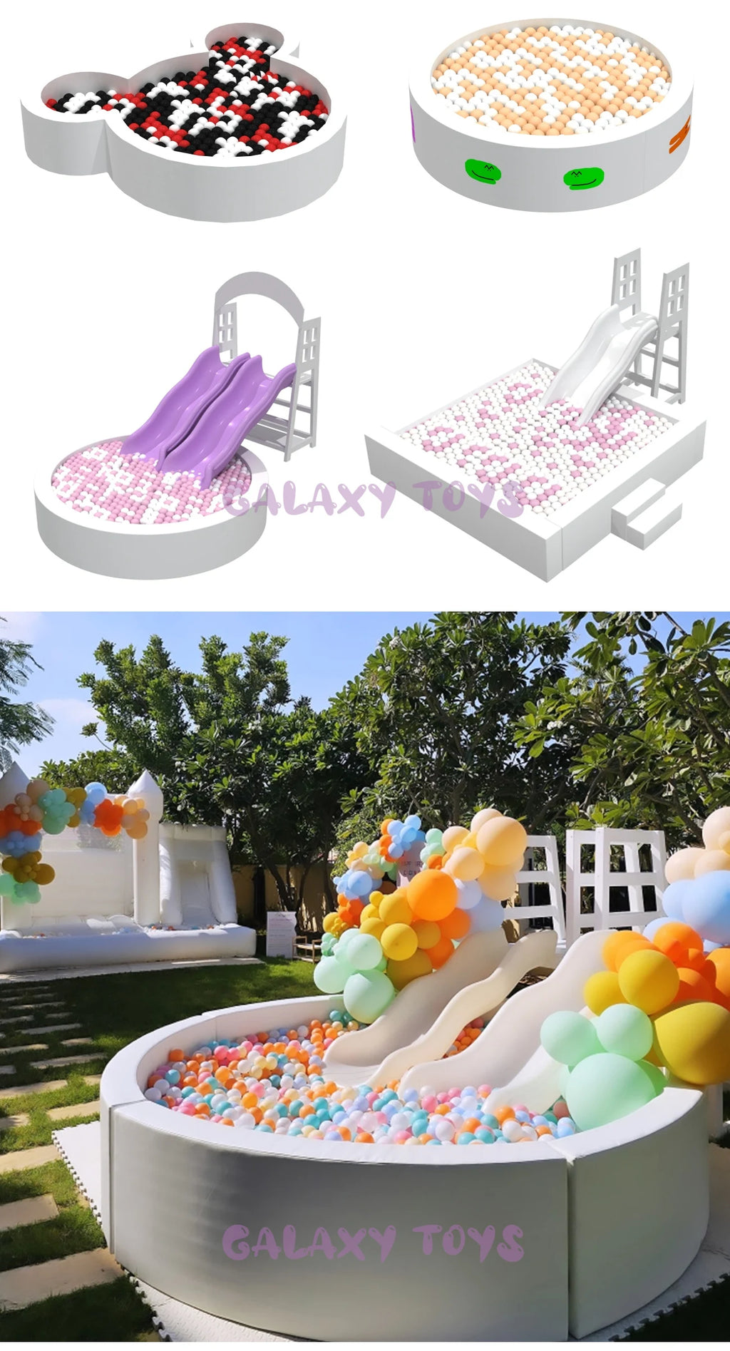 Luxury Avender Softplay Indoor Baby Vinyl Foam Climb and Slide Playground Portable Kid Soft Play and Castle for Toddlers