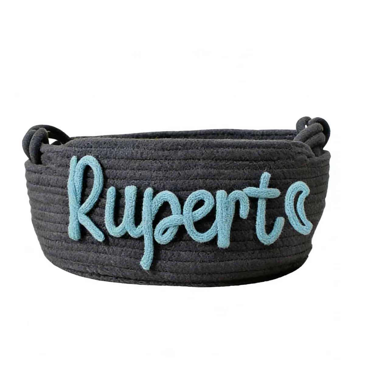 Personalized Woven Storage Basket with Letter – Custom Star Sun Moon Gift Basket