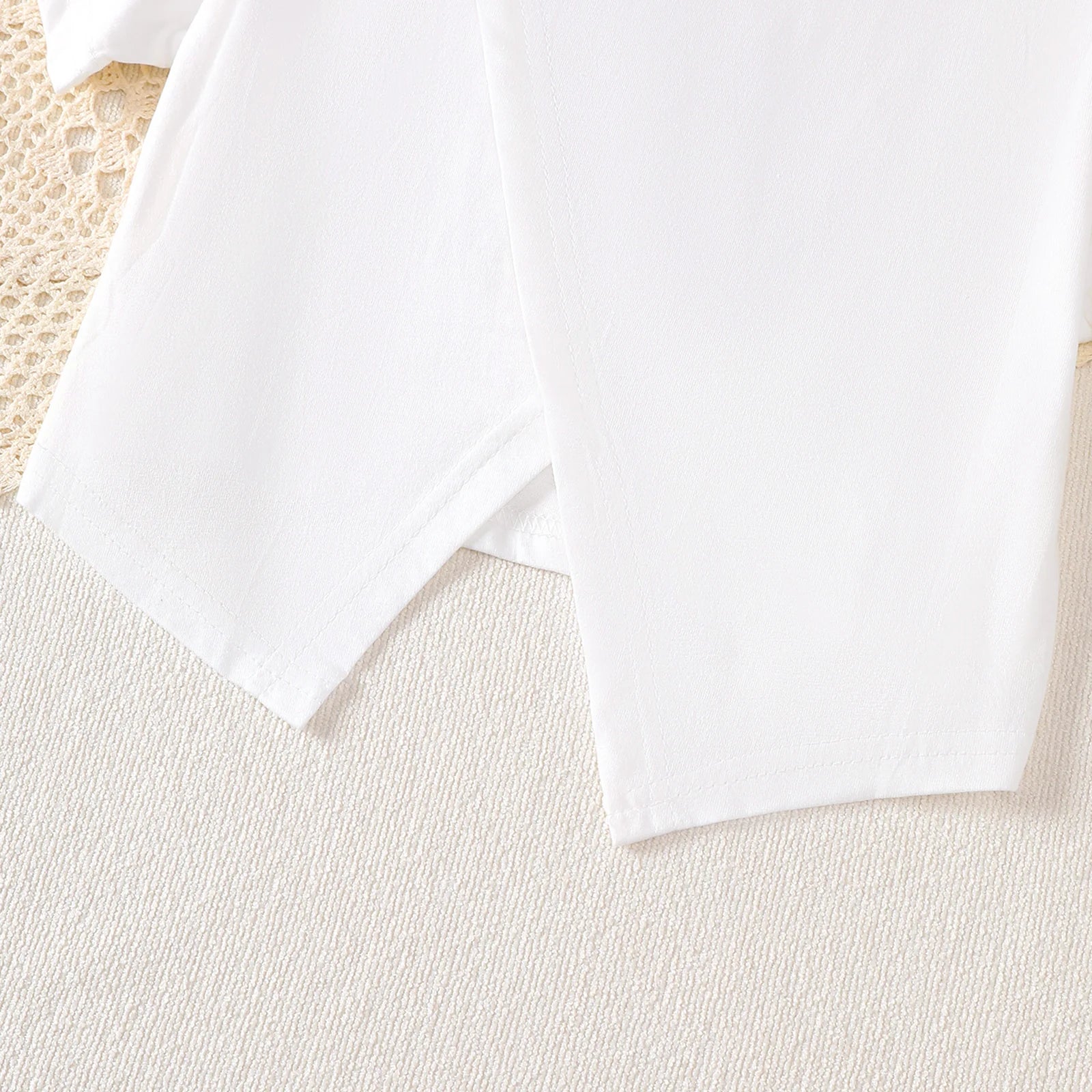 Children's Girls' Tops with Round neck, Cartoon Little girl Short sleeves, suitable for 1-7 Years old Girls' Casual Sets
