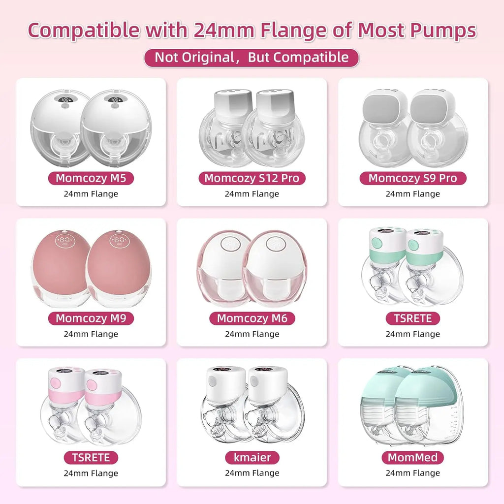 12/13/14/15/16/17/18/19/20/21/22mm Breast Pump Funnel Inserts Plug-in Different Caliber Size Converter Small Nipple Horn Adapter