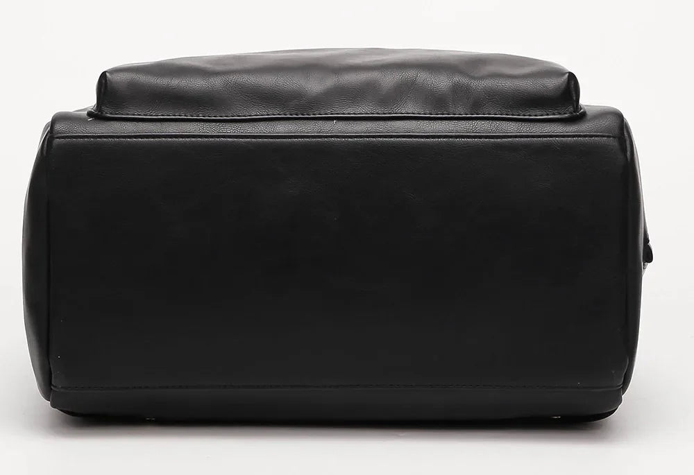 Waterproof Diaper Bag for Mommy Maternal PU Leather Nappy Backpack Baby Infant Organizer Changing Nursing Mom Pram Bag to Care