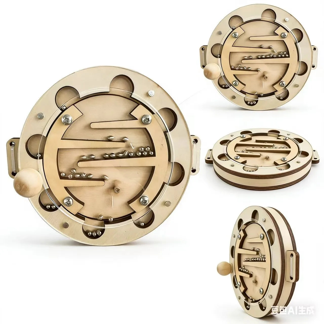 2026 Montessori Busy  Accessories Wooden Exercise Babys Hand Eye Educations Toy Square Floor Hourglass Graffiti SlideGift Toy