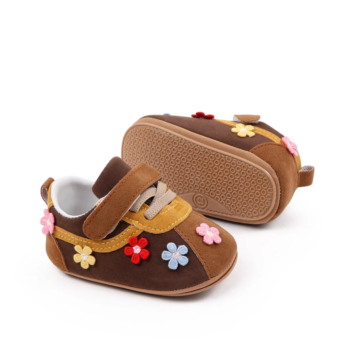 Spring And Autumn Baby Boys And Girls First Walking Toddler Shoes 0-1 Years Old High Quality Sneaker PU Leather TPR Sole