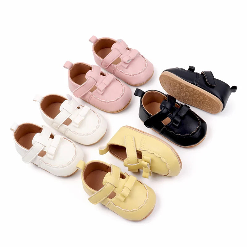 Hot Sale Spring and Autumn Baby Girl Princess Fashion Design Anti Slip Shoes Hign Quality Breathable Toddler Shoes First Walkers