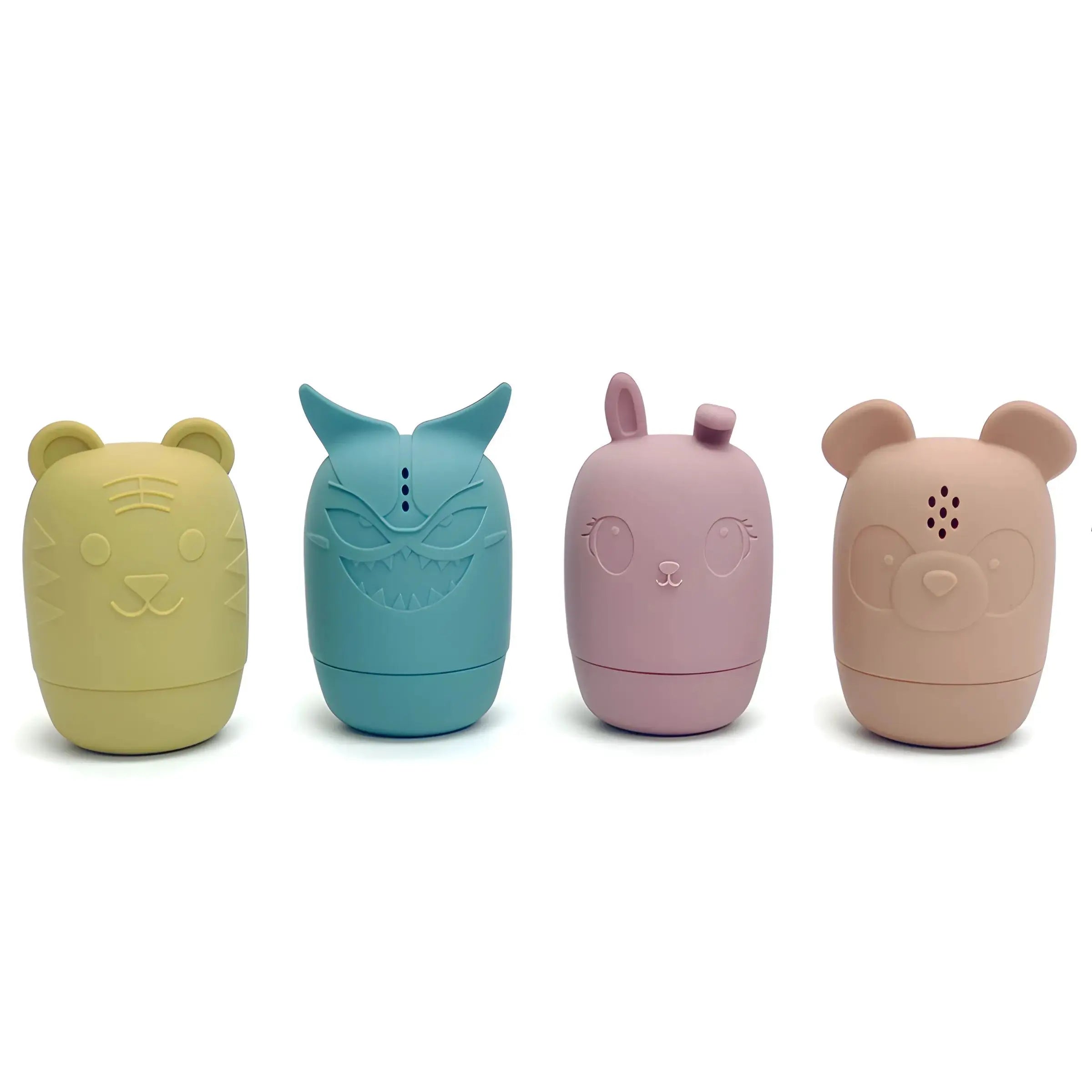 Silicone Bath Toys Animal Shape Baby Interactive Bathroom Toys Children Water Play Toys