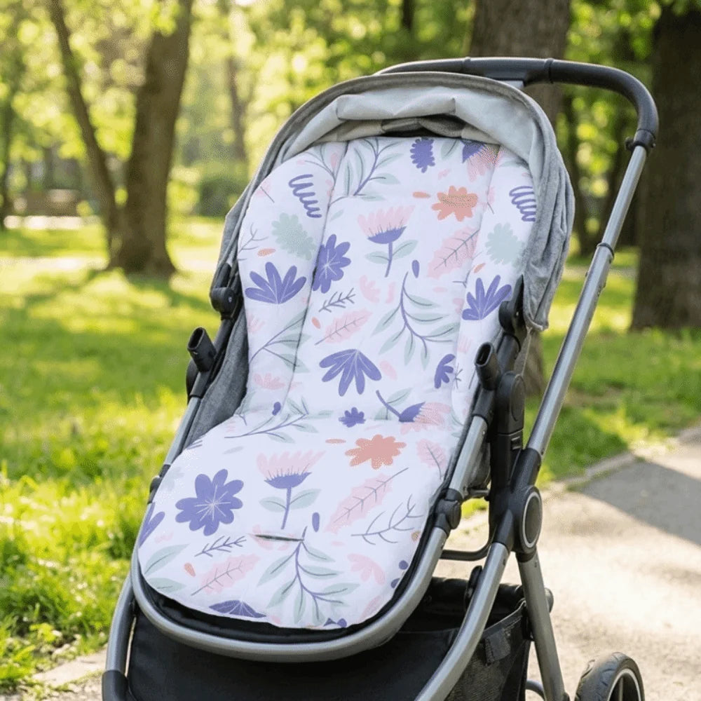 Cotton Material Baby Stroller Seat Cushion All Seasons Cartoon Pattern Dining Chair Cushions Comfortable Breathable