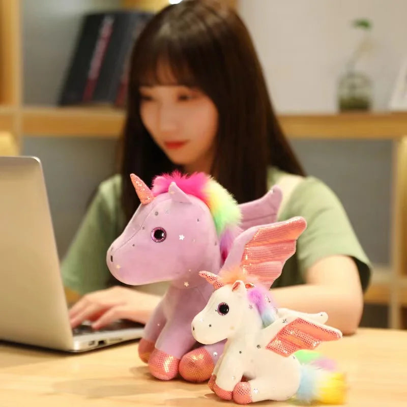 Cute Angel Unicorn Plush Toy Pillow Soft Fill Home Decoration Girl's Birthday Holiday Gift