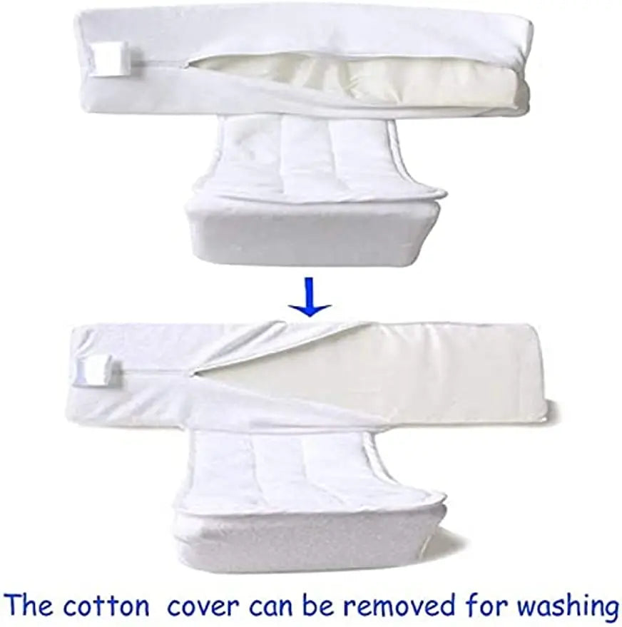 Baby Side Sleeping Pillow Head Protecter Newborn Head Anti-Spitting Milk Travel Pillow Infant Sleeping Wedge Cushion