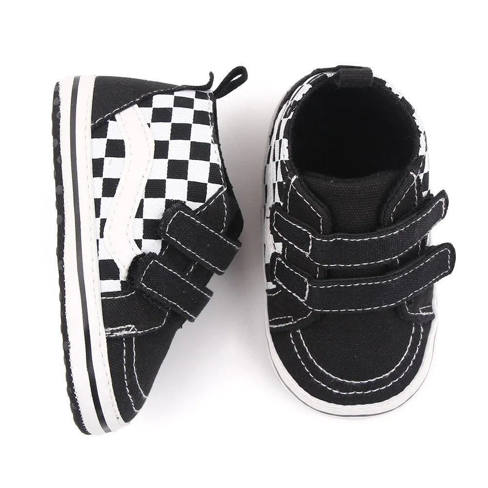 Baby Casual Shoes for Boy Spring Autumn Soft Soled Hook & Loop Fashion Design Comfortable Walking Sneakers Infant Shoes D2545