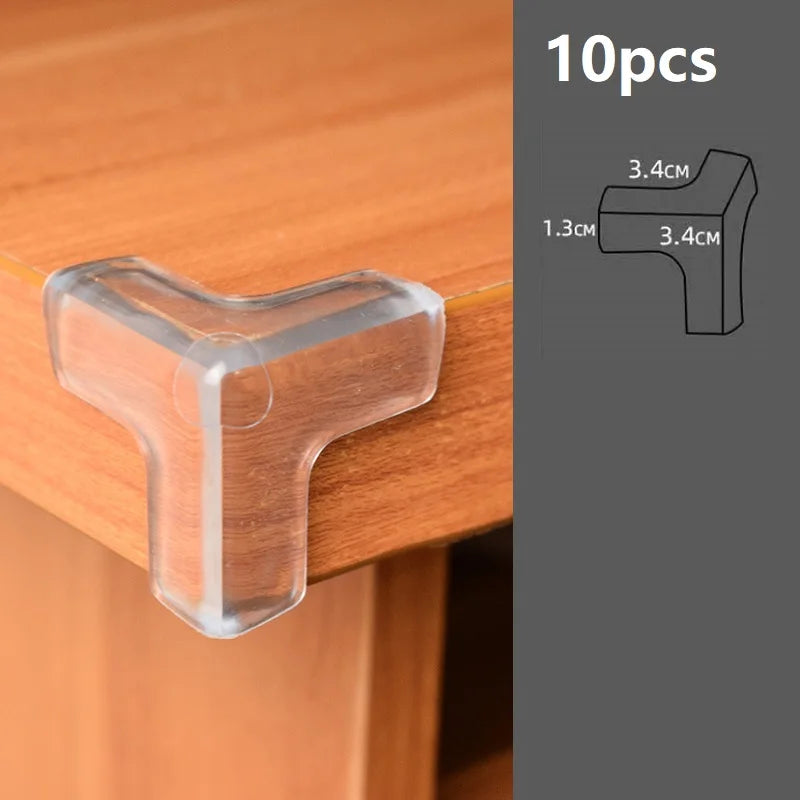 Baby Safety Silicone Corner Protector 45mm Wide T Shape Table Edge Guard for Children Socket Protection