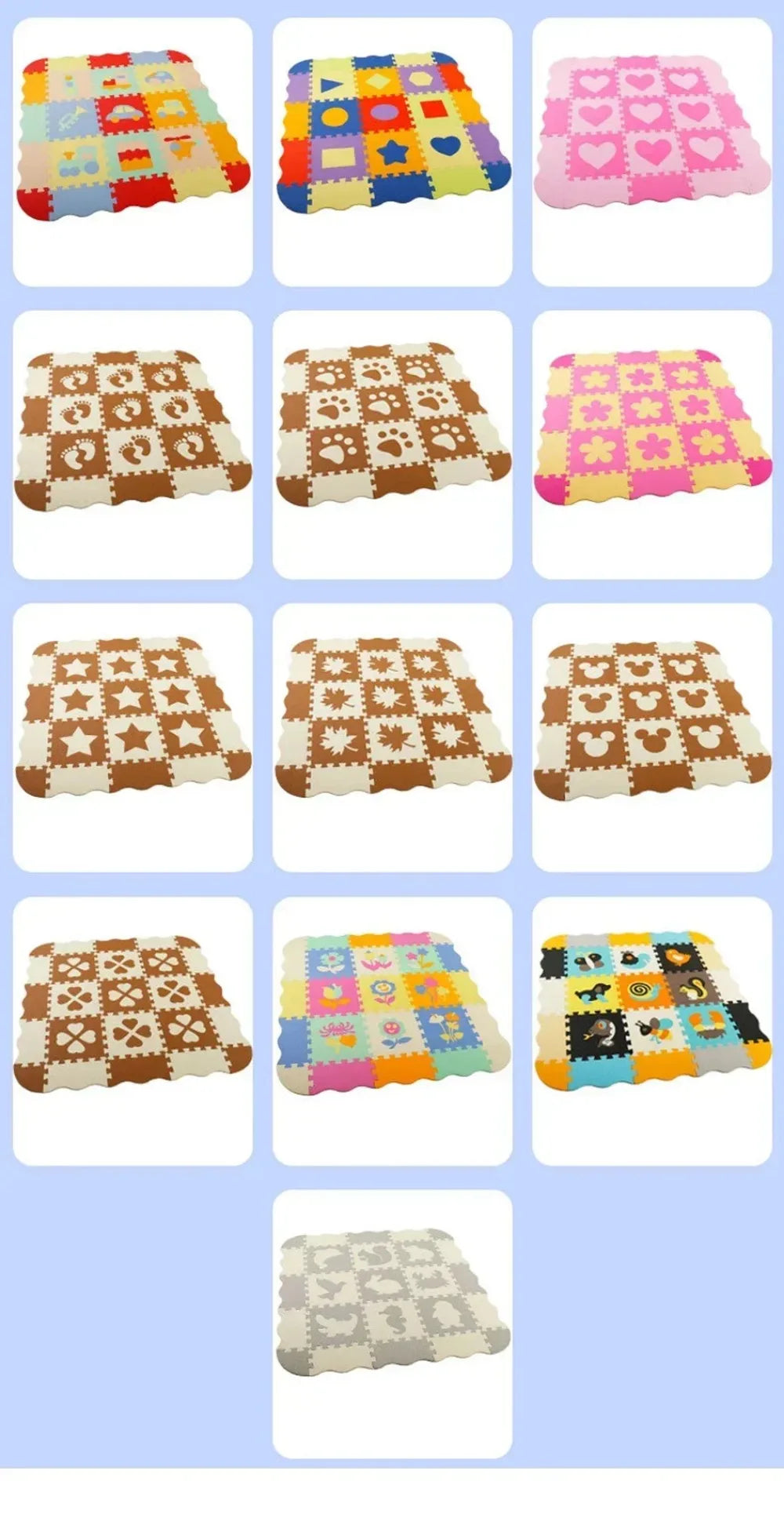 EVA Foam Baby Play Mat Soft Baby Playground Rugs Baby Toys Kids Puzzle Educational Toys Children's Room Floor Protector Carpets