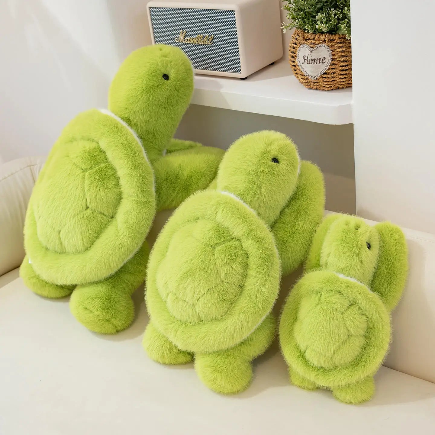 New Lovely Turtle Plush Toys Cozy Fluffy Lying Prone Cartoon Tortoise Throw Pillow Back Cushion Kawaii Home Decor Funny Gift