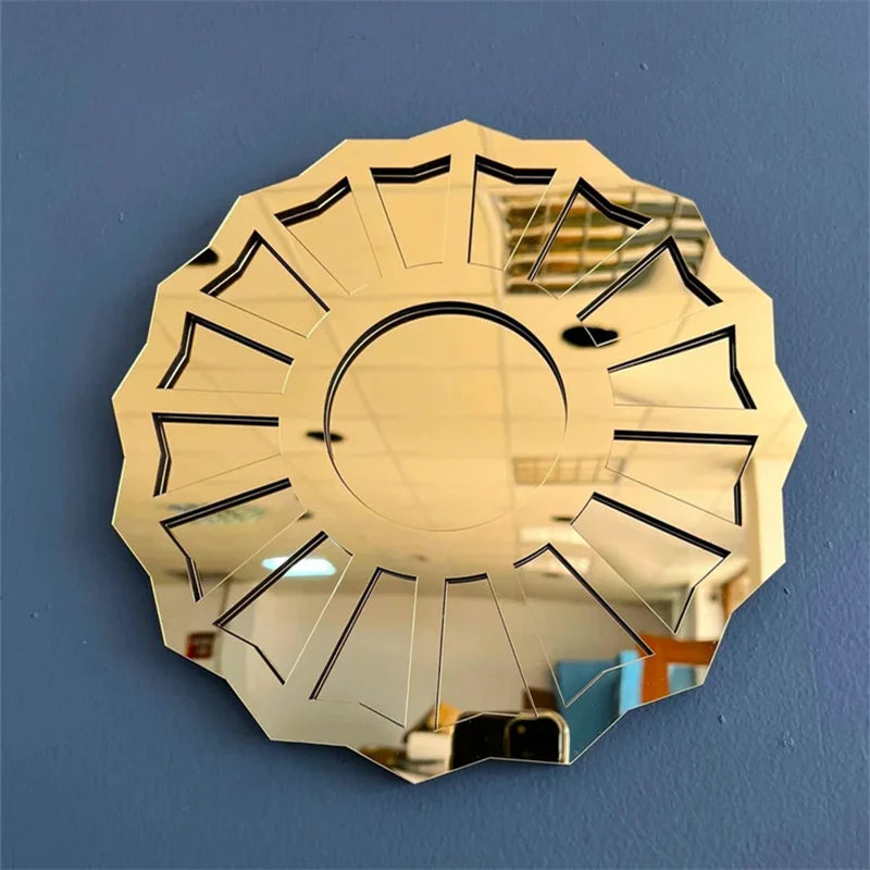 Divine Feminine 3D Mirror - Handmade Wood & Acrylic Wall Decor