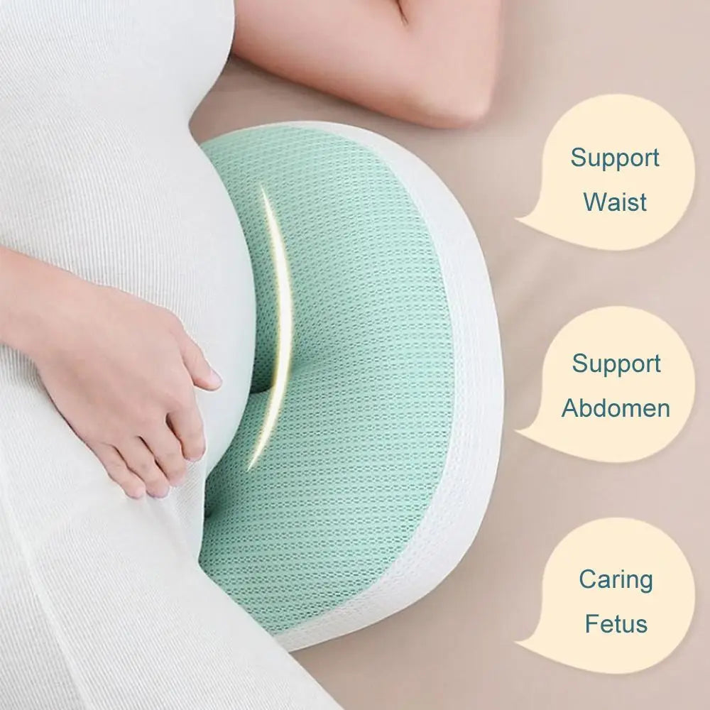 Pregnant Women's Waist Pillow U Shaped Soft Maternity Pillow Comfort Abdominal Support Pregnancy Cushion Sleeping Cushion