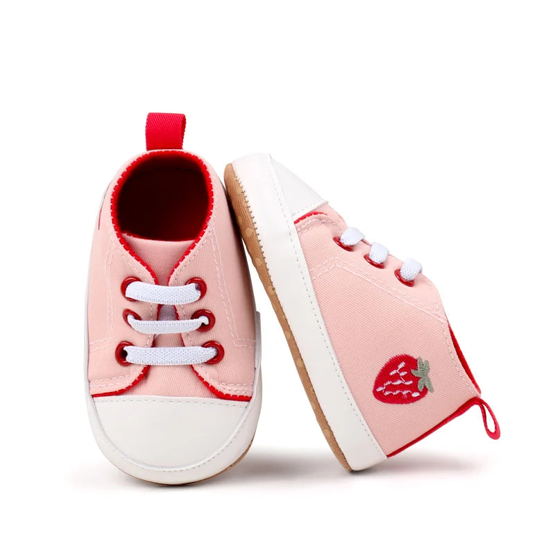 Hoting Selling Spring and Autumn Baby Boys and Girls Canvas TPR Anti Slip Cute Cartoon Printing High Quaity Soft Cotton