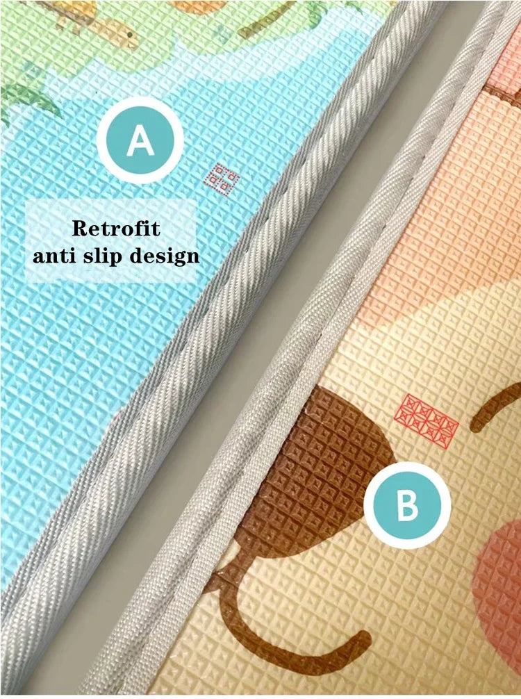 Baby Activity Gym Room Mat Non-toxic Baby Activities Crawling Play Mats Double Sided Pattern EPE Game Mat for Children's Mat Rug