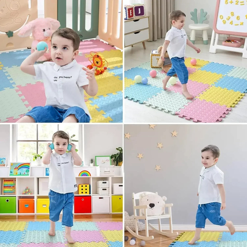 Children's Game Puzzle Floor Mat Durable Non-slip Carpet for Fitness Equipment Mats Bedroom Living Room Home Decoration